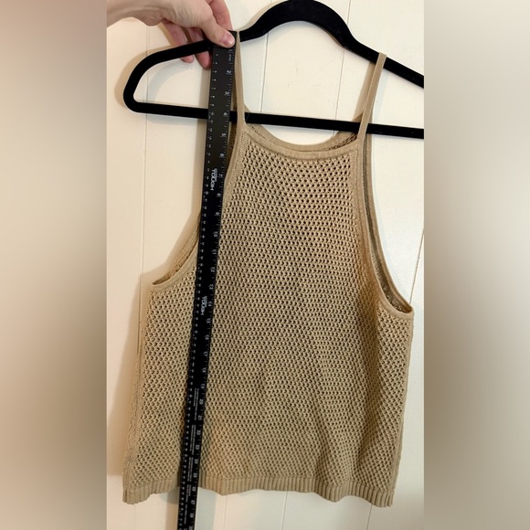 BANANA REPUBLIC Strappy Open-Stitch Tank Sweater Size M - Picture 5 of 7